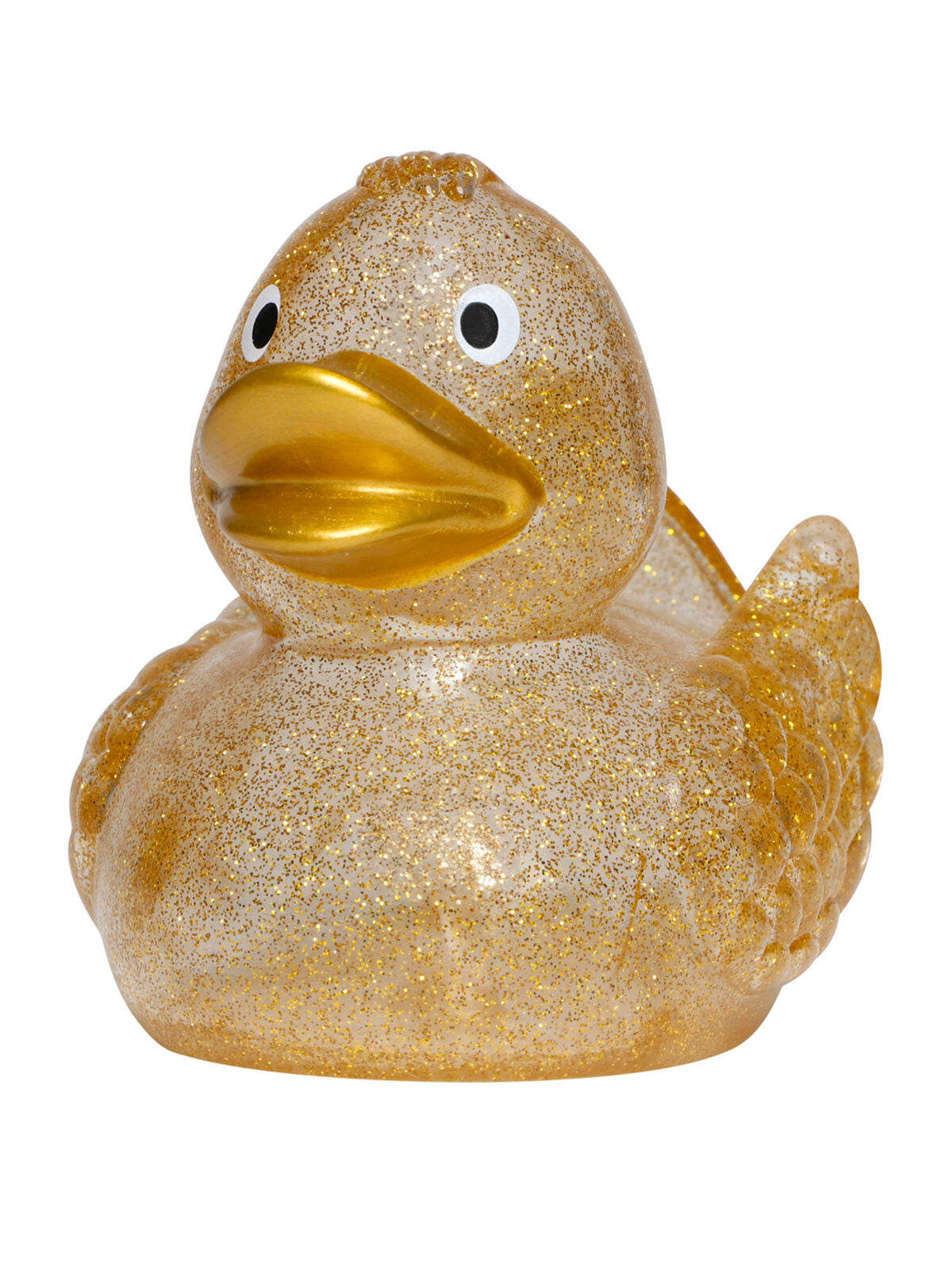 Squeaky duck Kinder Spielzeug / Plüsch – MBW – Farbe glitter/gold – individuell veredelbar
