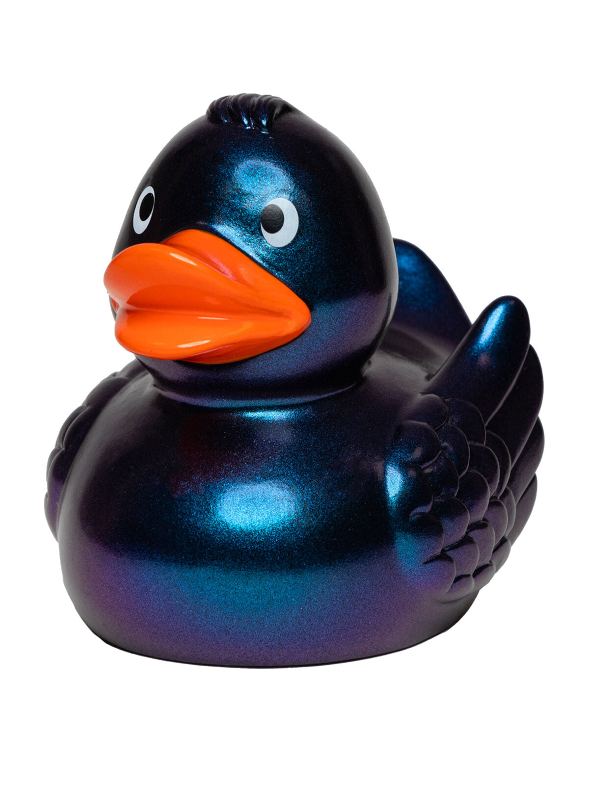 Squeaky duck Kinder Spielzeug / Plüsch – MBW – Farbe metallic/blue – individuell veredelbar