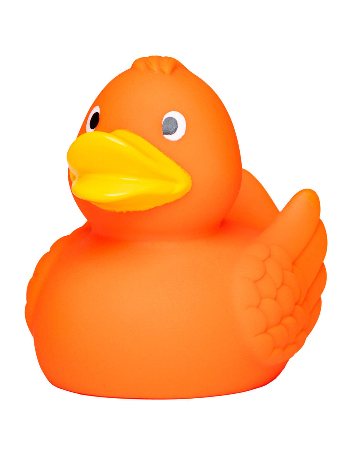 Squeaky duck Kinder Spielzeug / Plüsch – MBW – Farbe Orange – individuell veredelbar