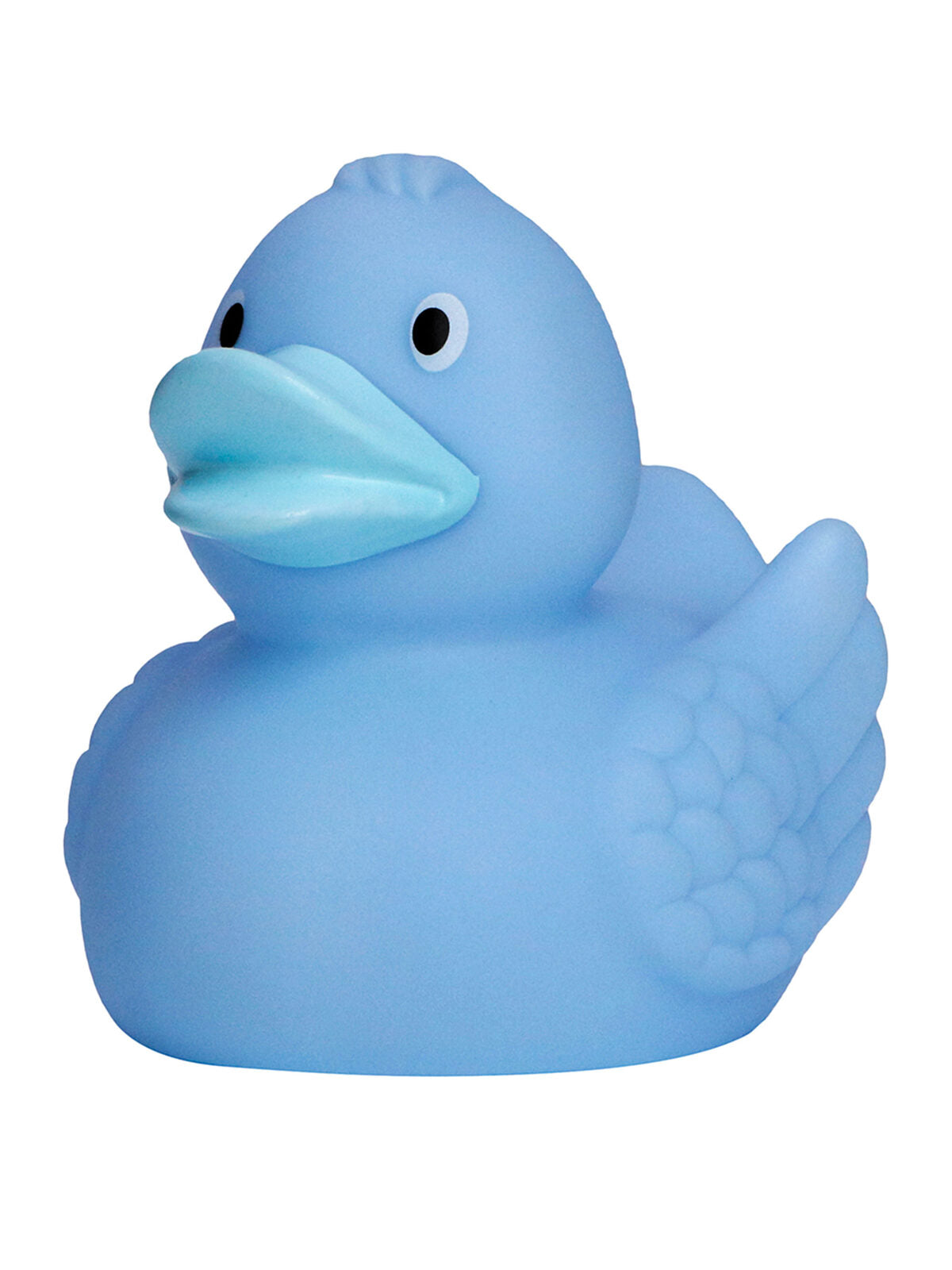 Squeaky duck Kinder Spielzeug / Plüsch – MBW – Farbe pastel blue – individuell veredelbar