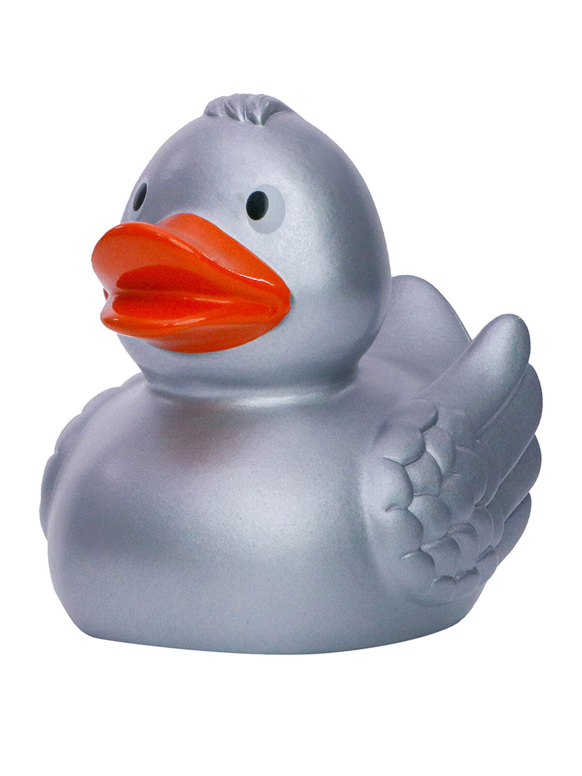 Squeaky duck Kinder Spielzeug / Plüsch – MBW – Farbe silver – individuell veredelbar