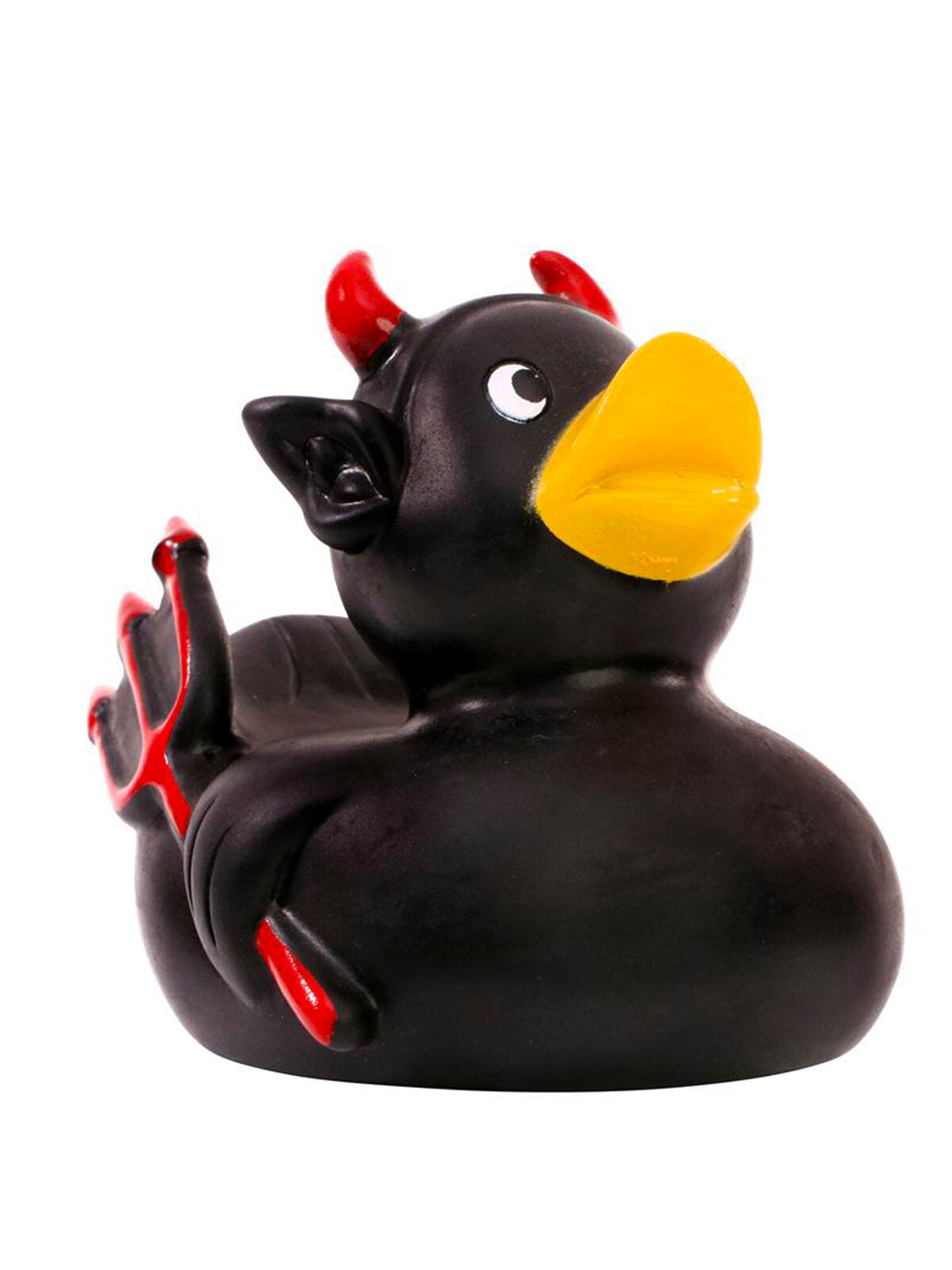 Squaky duck, devil Kinder Werbeartikel – MBW – Farbe Schwarz – individuell veredelbar