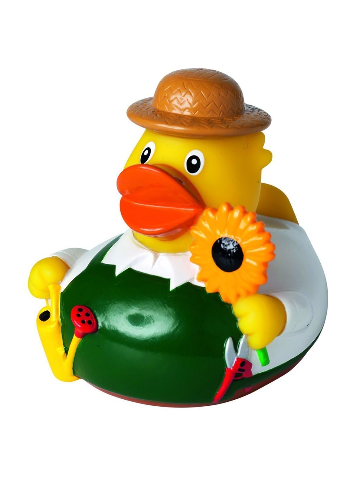 Squeaky duck, gardener Kinder Spielzeug / Plüsch – MBW – Farbe multicoloured – individuell veredelbar