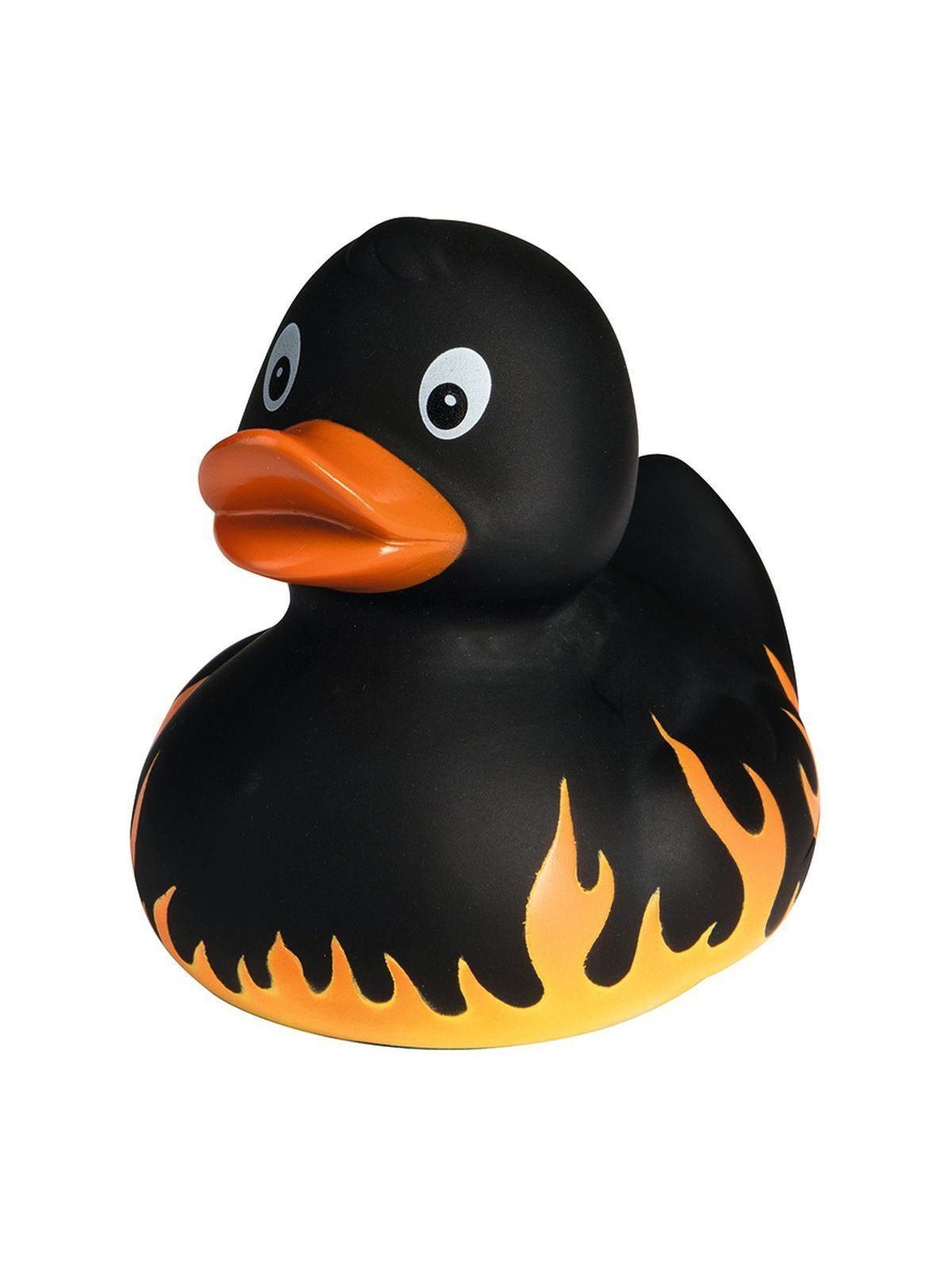 Squeaky duck, fire Kinder Spielzeug / Plüsch – MBW – Farbe Schwarz – individuell veredelbar