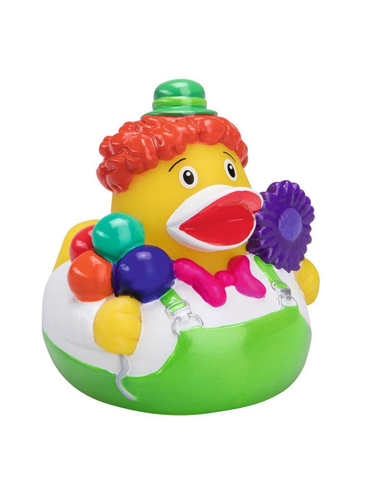Squeaky duck, clown Kinder Spielzeug / Plüsch – MBW – Farbe multicoloured – individuell veredelbar