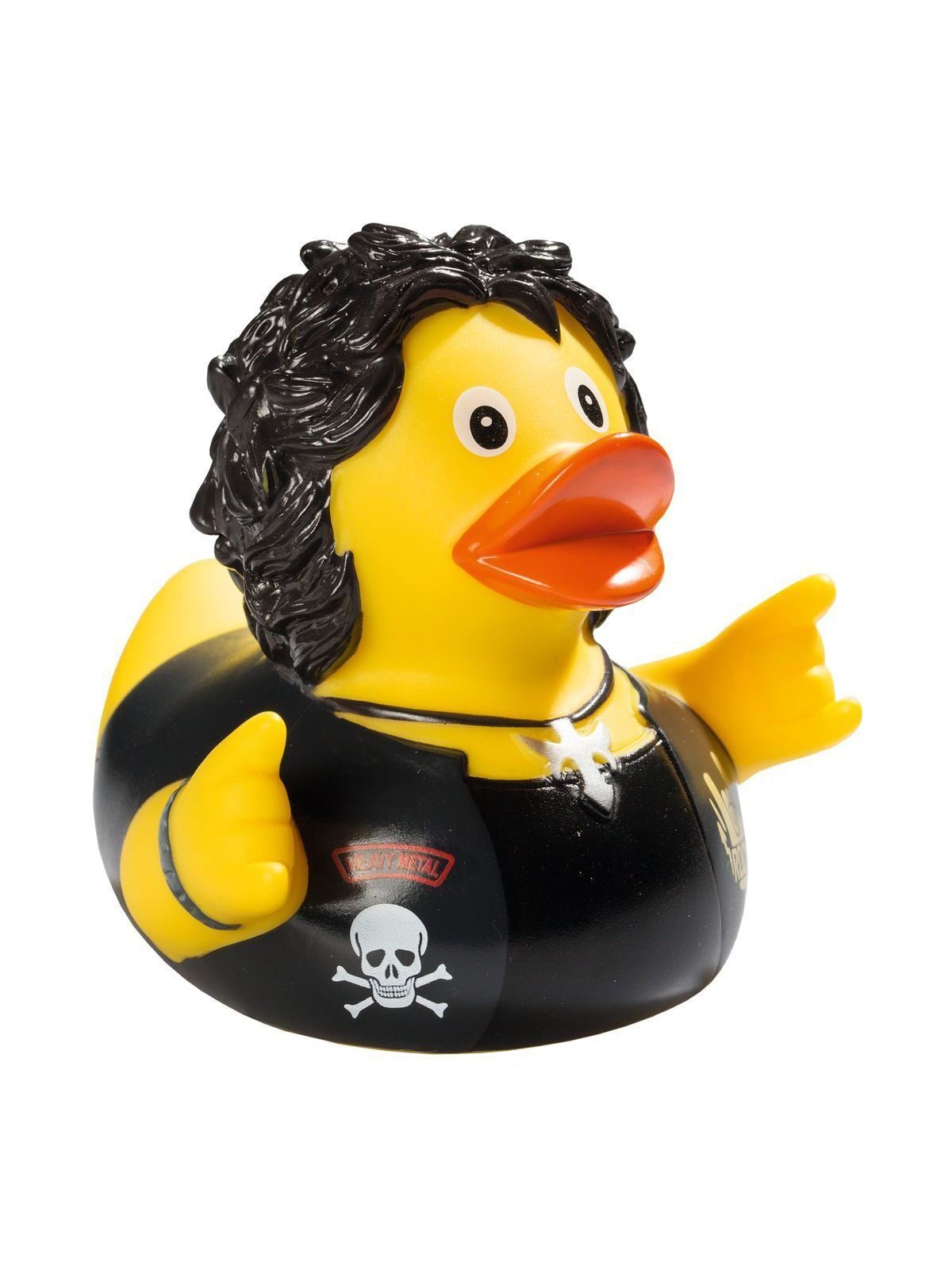 Squeaky duck, heavy metal Kinder Spielzeug / Plüsch – MBW – Farbe multicoloured – individuell veredelbar