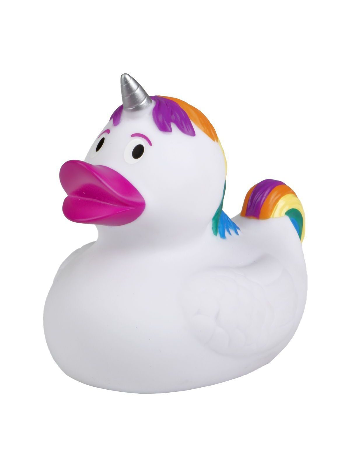 Squeaky duck unicorn Kinder Spielzeug / Plüsch – MBW – Farbe multicoloured – individuell veredelbar
