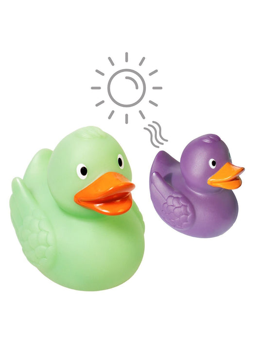 Squeaky duck, colour changing UV Herren Spielzeug / Plüsch – MBW – Farbe green/violet – individuell veredelbar