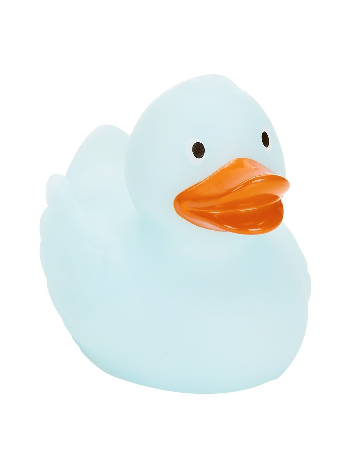Squeaky duck luminescent Spielzeug / Plüsch – MBW – Farbe Blau – individuell veredelbar