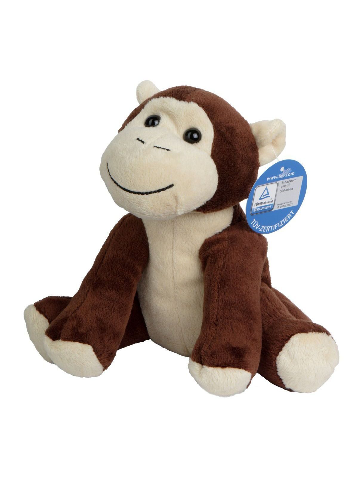 Zoo animal monkey Bjarne Herren Spielzeug / Plüsch – MBW – Farbe light brown – individuell veredelbar