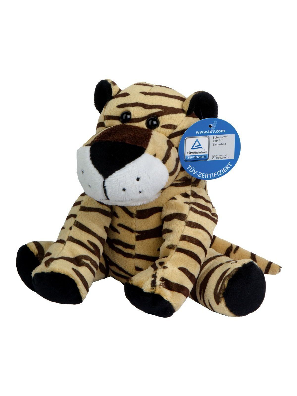 Zoo animal tiger David Herren Spielzeug / Plüsch – MBW – Farbe light brown – individuell veredelbar