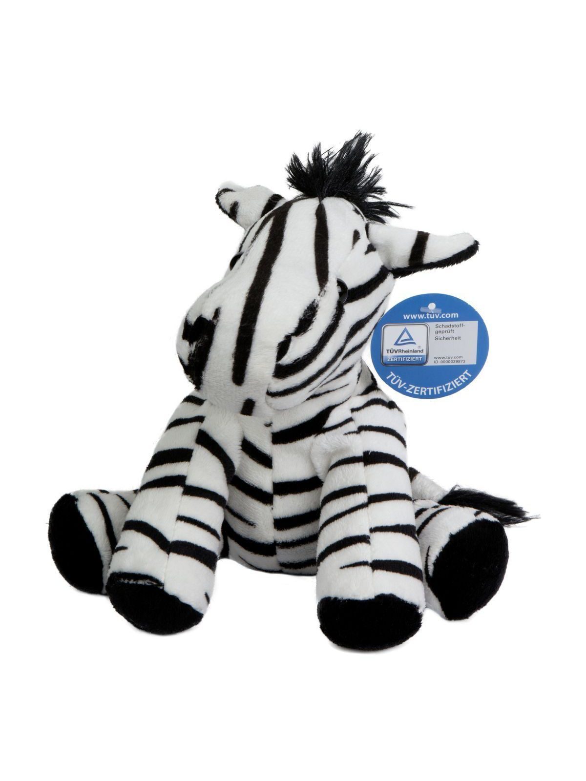 Zoo animal zebra Zora Herren Spielzeug / Plüsch – MBW – Farbe black/white – individuell veredelbar
