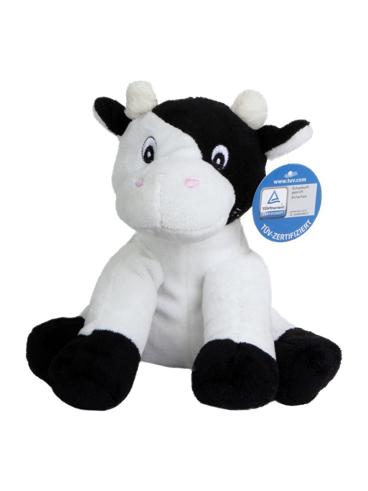 Zoo animal cow Clara Herren Spielzeug / Plüsch – MBW – Farbe black/white – individuell veredelbar