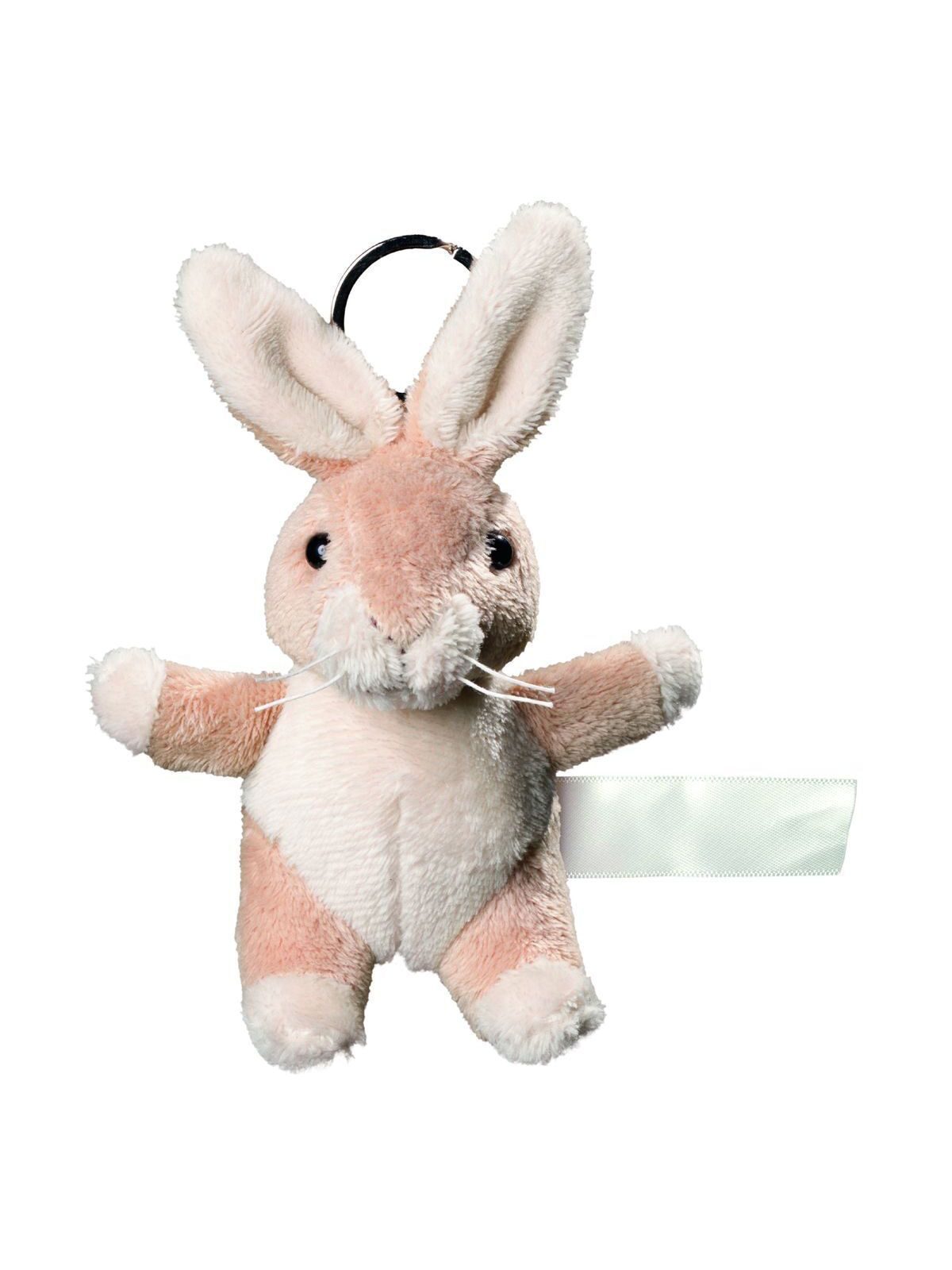 Plush rabbit with keychain Spielzeug / Plüsch – MBW – Farbe Creme – individuell veredelbar