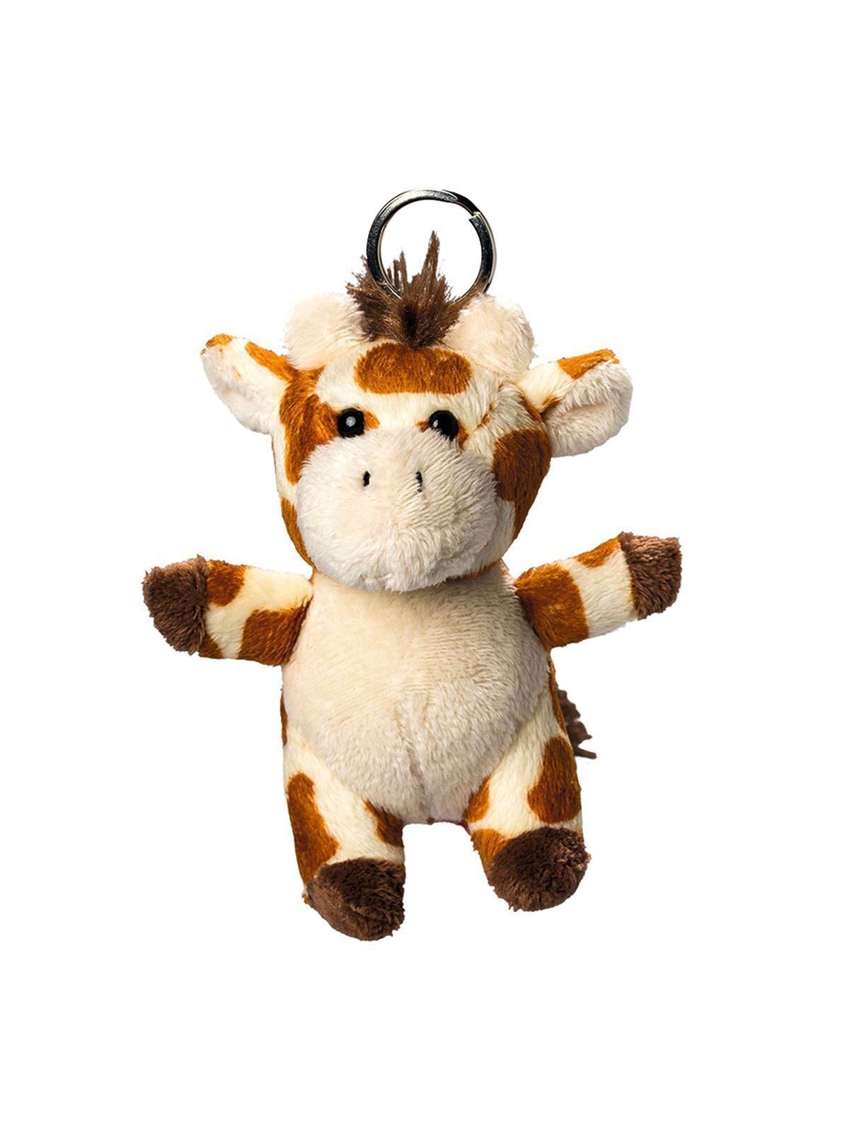 Plush giraffe with keychain Spielzeug / Plüsch – MBW – Farbe yellow/brown – individuell veredelbar