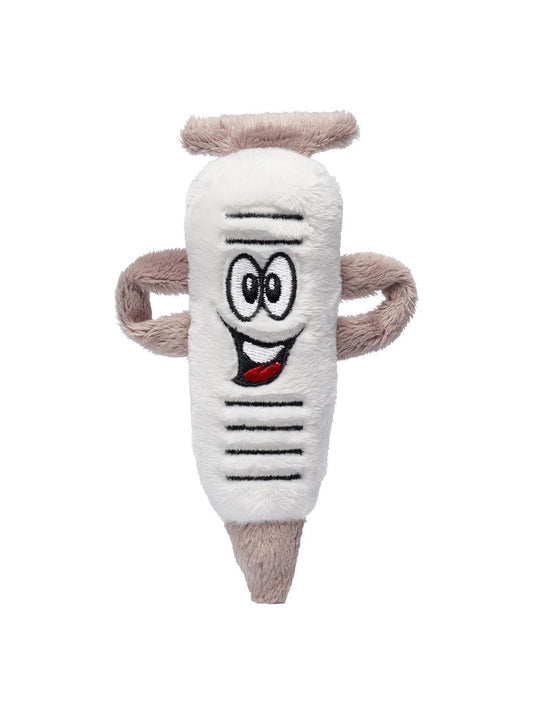 Schmoozies® Tools Spritze Herren Spielzeug / Plüsch – MBW – Farbe Weiß – individuell veredelbar