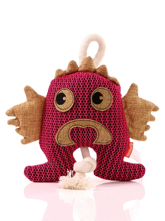 Dog toy monster Herren Spielzeug / Plüsch – MBW – Farbe Pink – individuell veredelbar