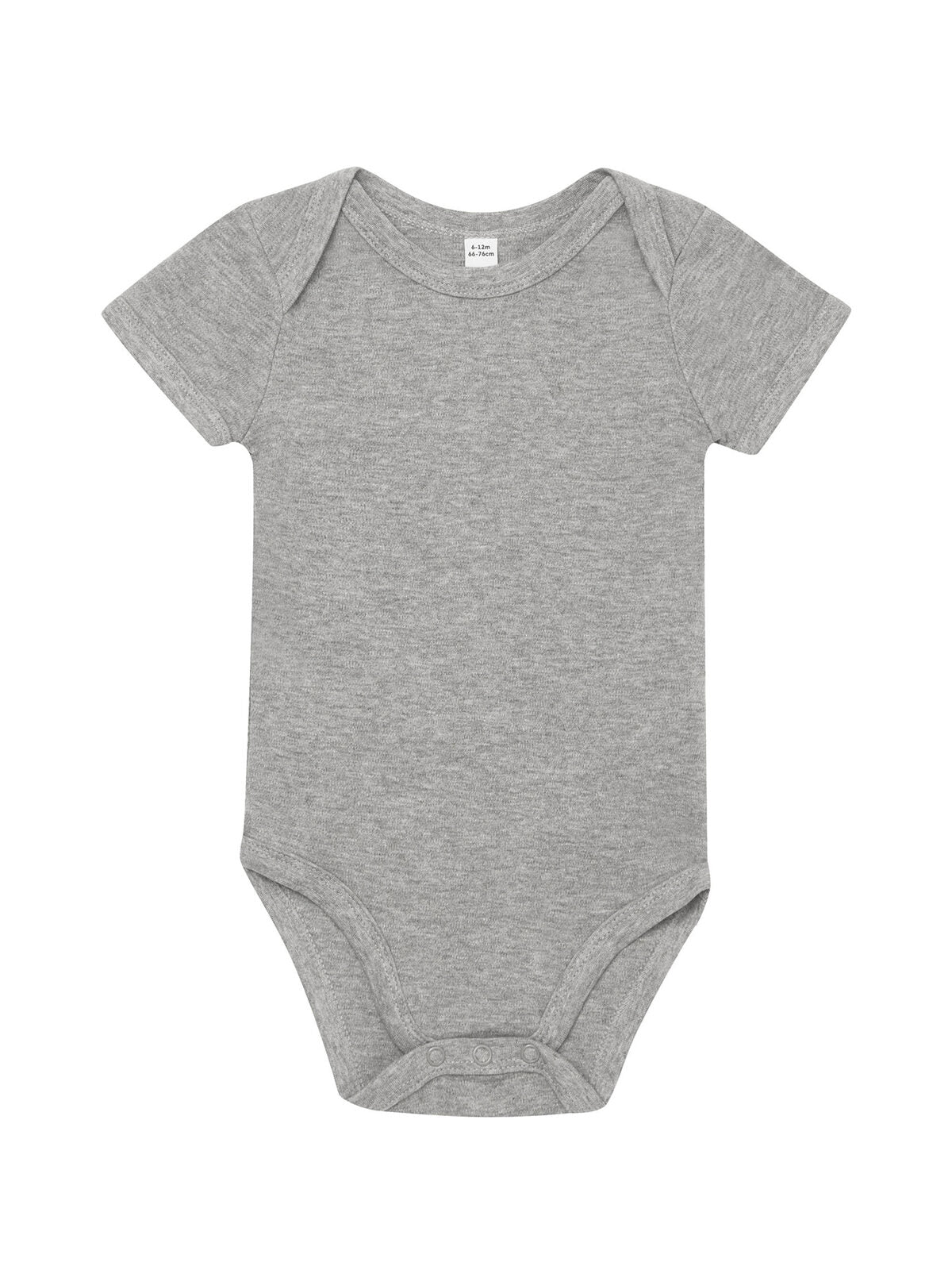 Baby Bodysuit Babybekleidung – Babybugz – Farbe heather grey melange – individuell veredelbar