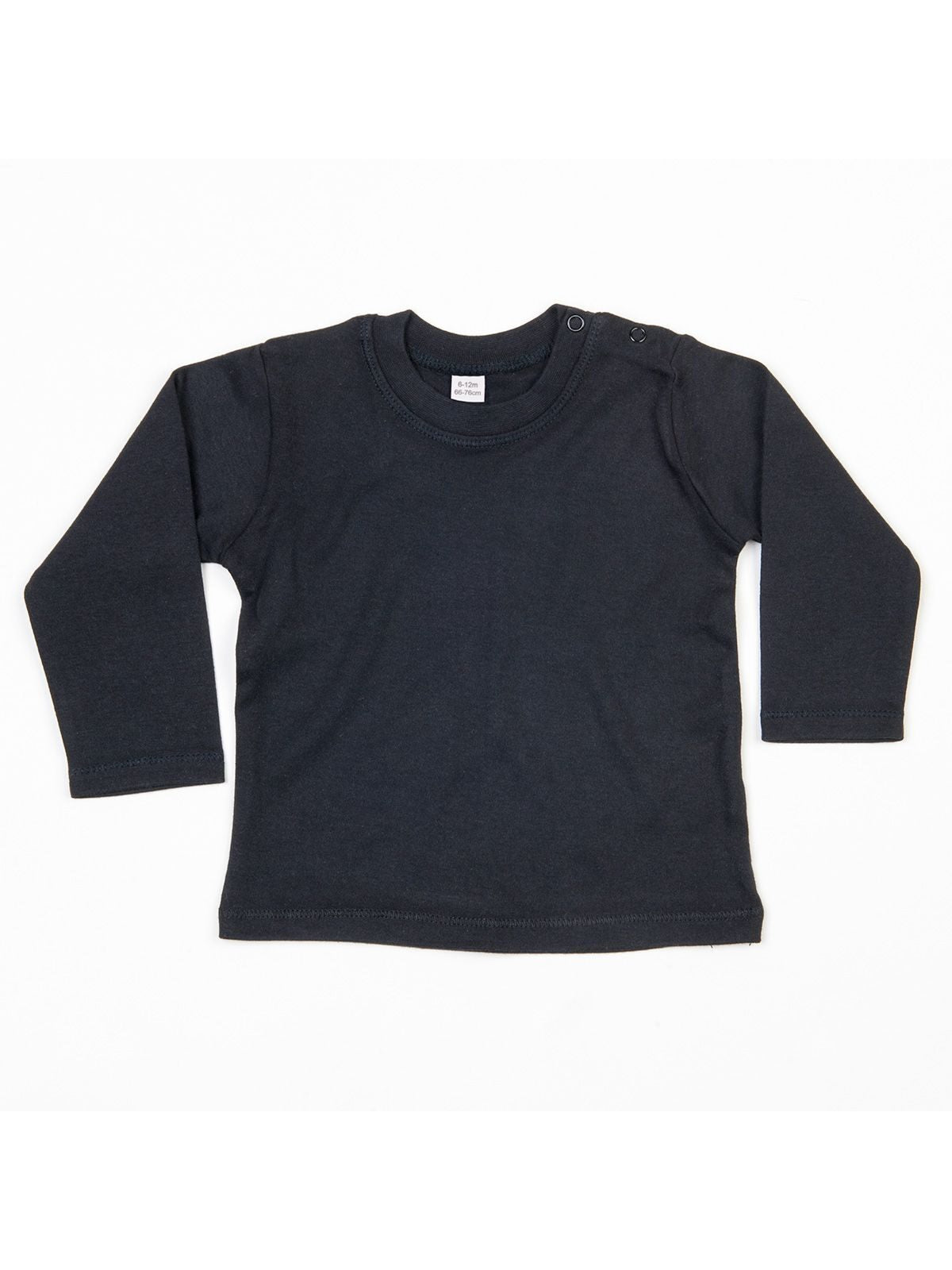 Baby Long Sleeve T Herren Babybekleidung – Babybugz – Farbe Schwarz – individuell veredelbar