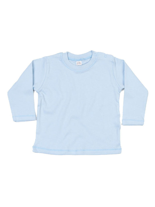 Baby Long Sleeve T Herren Babybekleidung – Babybugz – Farbe dusty blue – individuell veredelbar