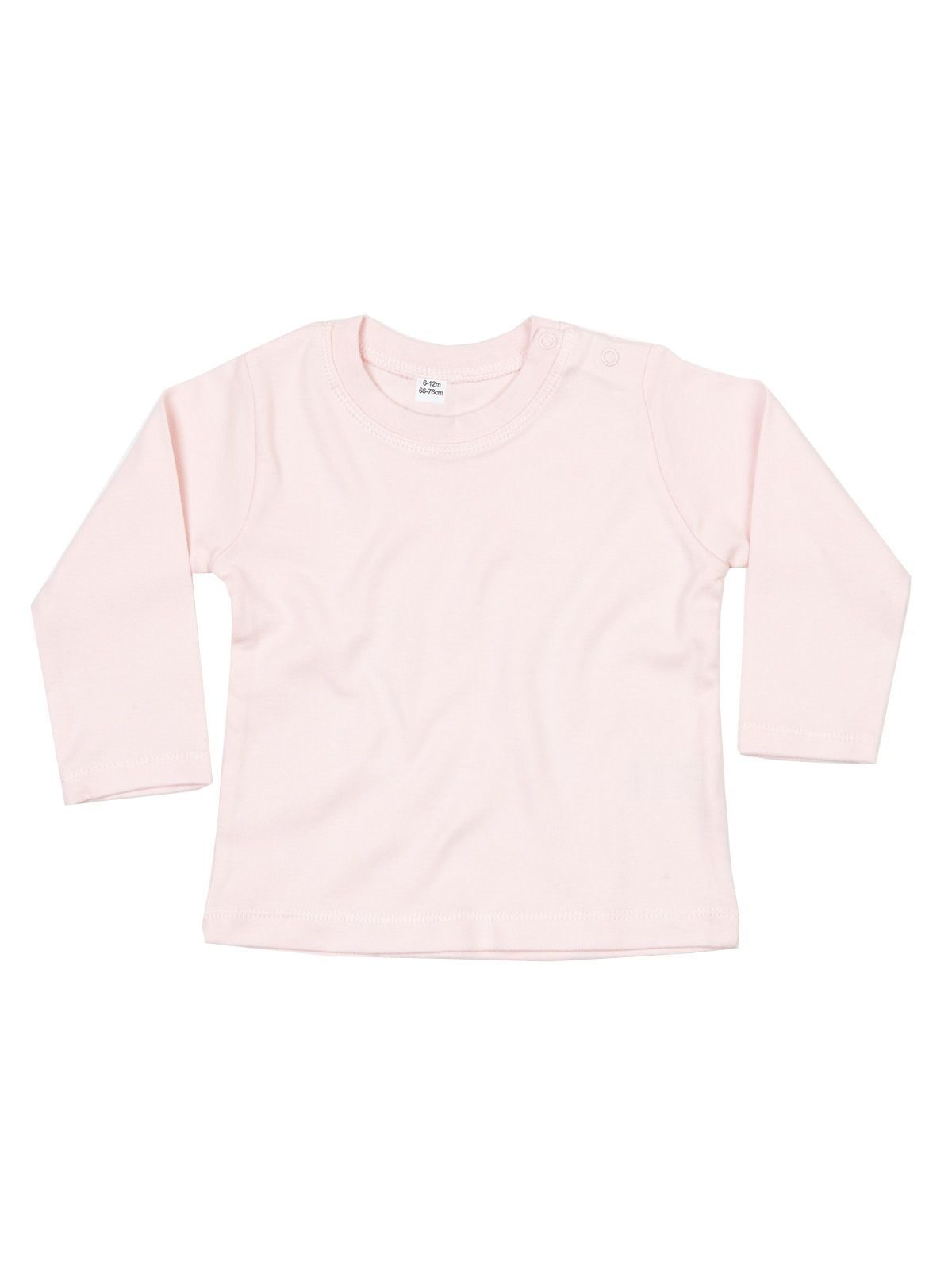 Baby Long Sleeve T Herren Babybekleidung – Babybugz – Farbe powder pink – individuell veredelbar