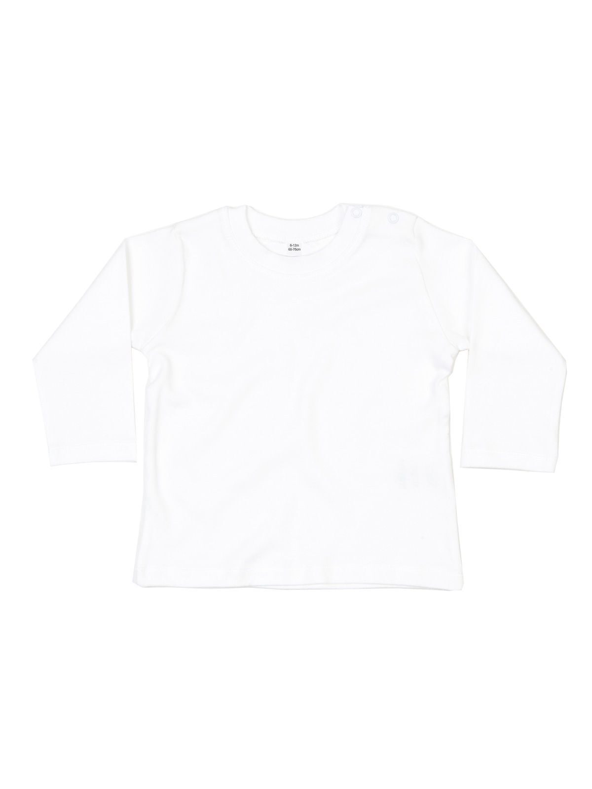 Baby Long Sleeve T Herren Babybekleidung – Babybugz – Farbe Weiß – individuell veredelbar