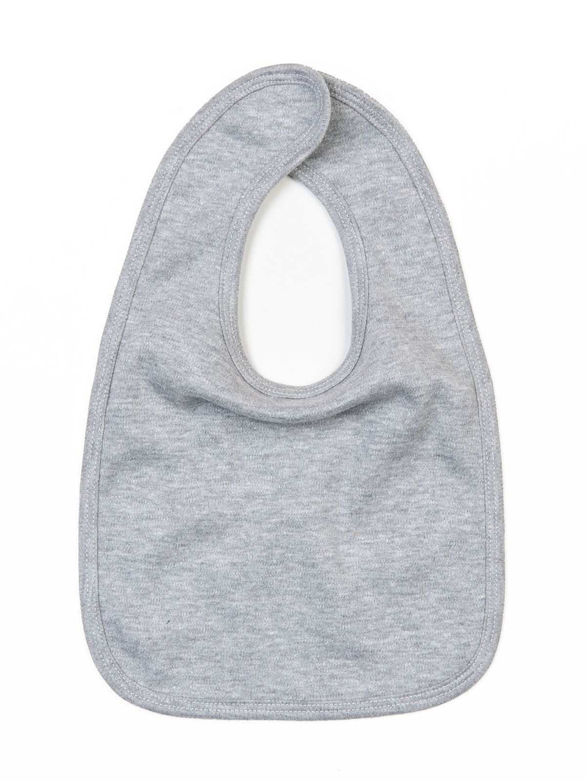Baby Bib Herren Babybekleidung – Babybugz – Farbe heather grey melange – individuell veredelbar