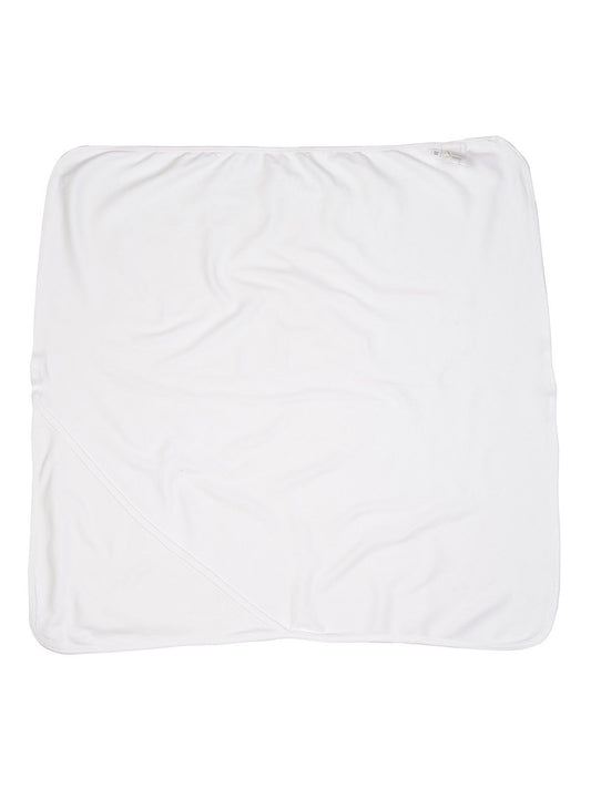 Baby Organic Hooded Blanket Kinder Handtuch – Babybugz – Farbe Weiß – individuell veredelbar