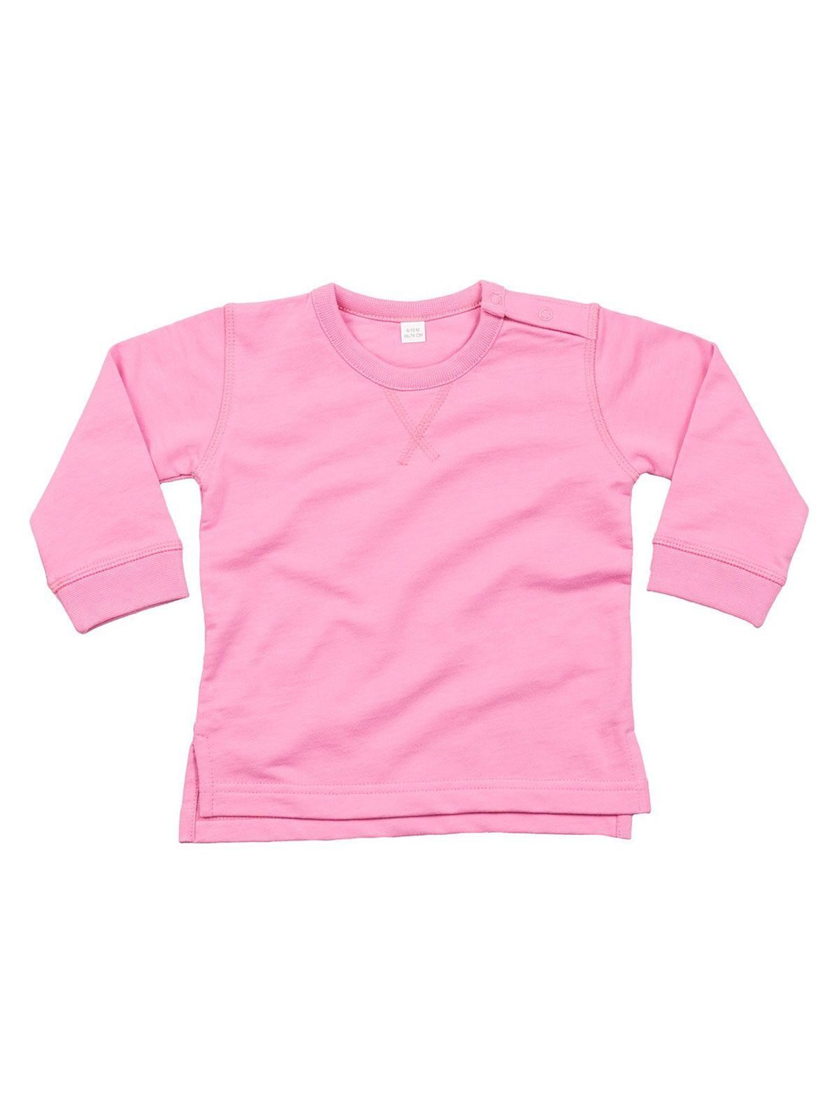 Baby Sweatshirt Herren Sweatshirt / Hoodie – Babybugz – Farbe bubblegum pink – individuell veredelbar