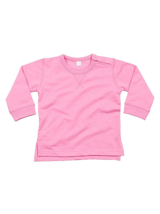 Baby Sweatshirt Herren Sweatshirt / Hoodie – Babybugz – Farbe bubblegum pink – individuell veredelbar