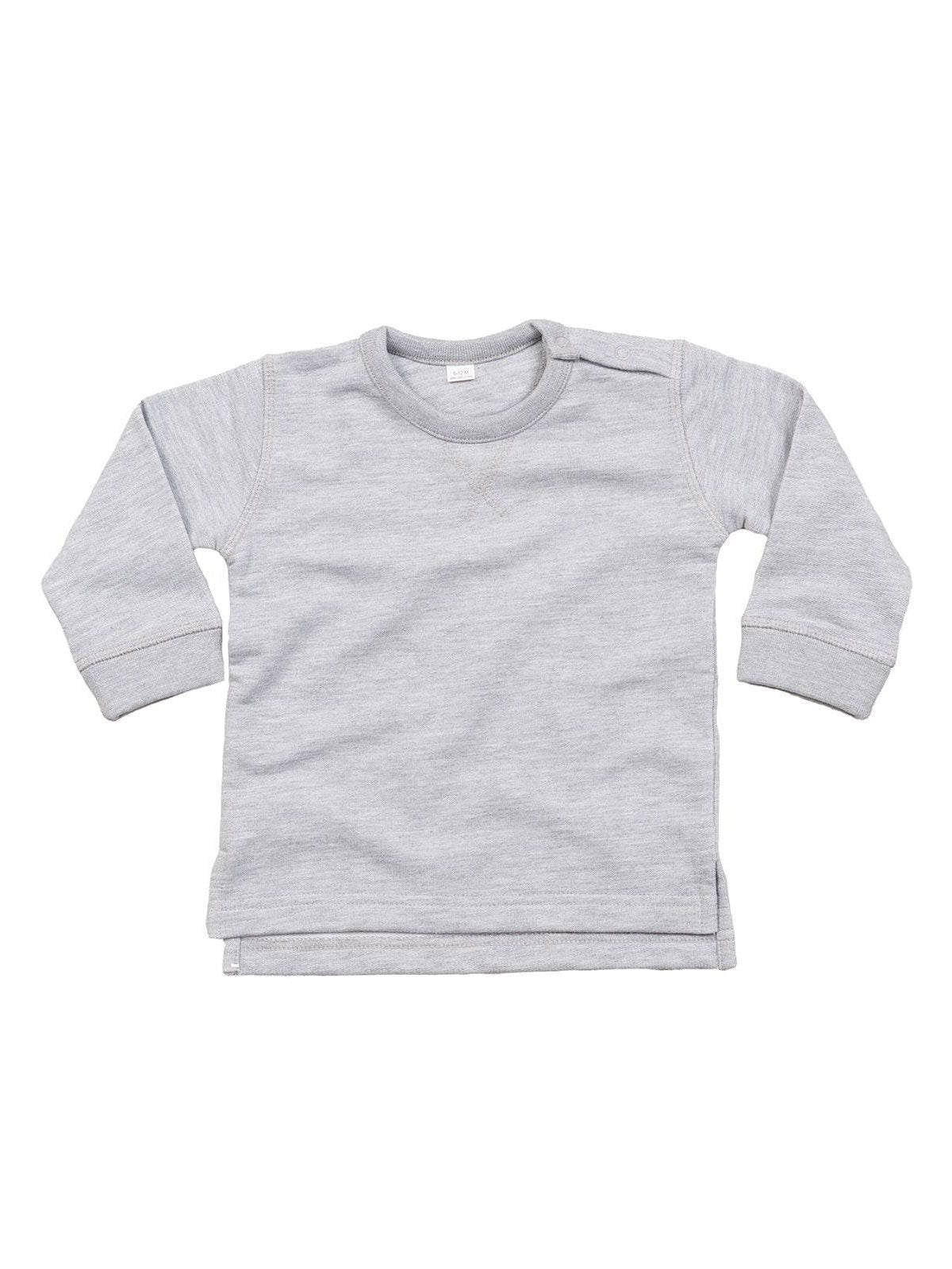 Baby Sweatshirt Herren Sweatshirt / Hoodie – Babybugz – Farbe heather grey melange – individuell veredelbar