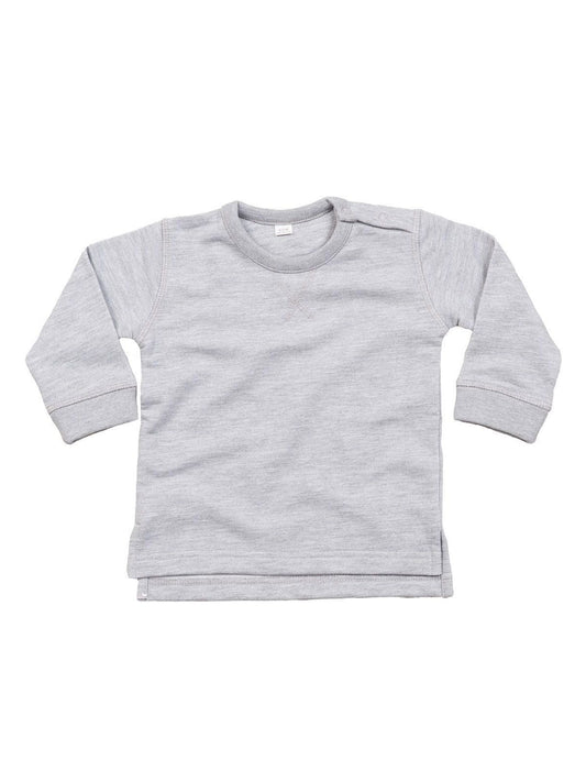 Baby Sweatshirt Herren Sweatshirt / Hoodie – Babybugz – Farbe heather grey melange – individuell veredelbar