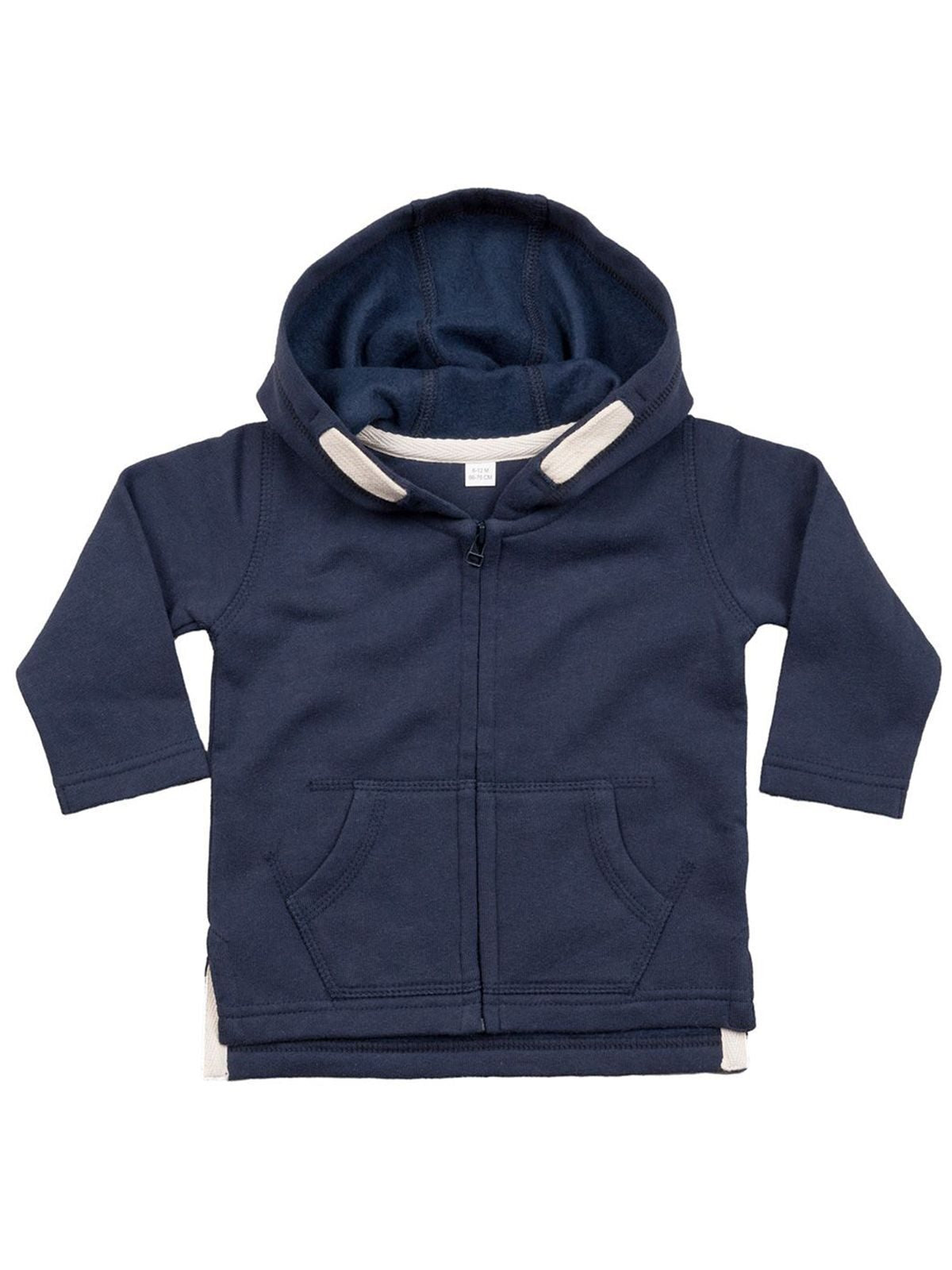 Baby Zipped Hoodie Herren Sweatshirt / Hoodie – Babybugz – Farbe nautical navy – individuell veredelbar