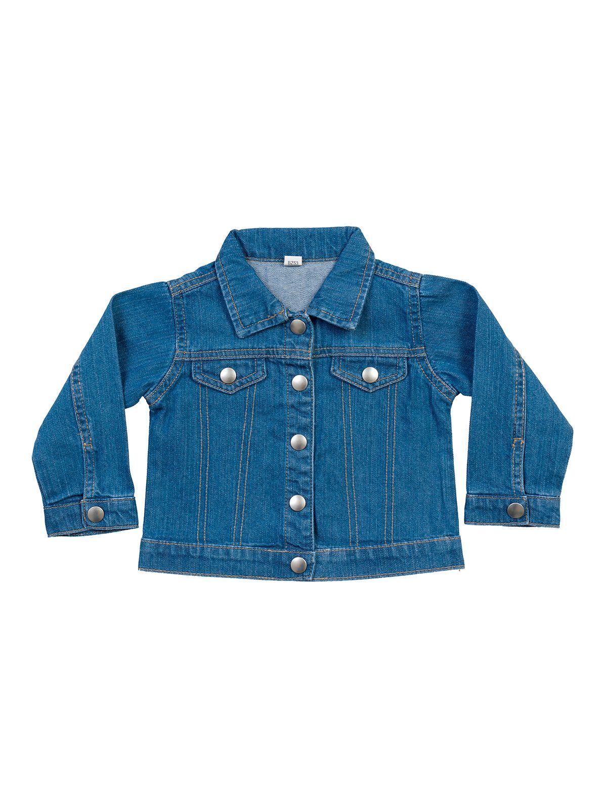 Baby Rocks Denim Jacket Kinder – Babybugz – Farbe denim blue – individuell veredelbar