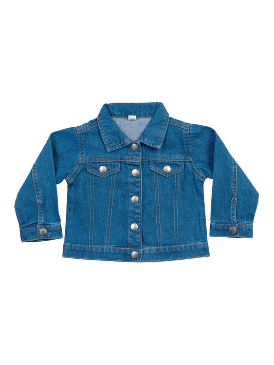 Baby Rocks Denim Jacket Kinder – Babybugz – Farbe denim blue – individuell veredelbar