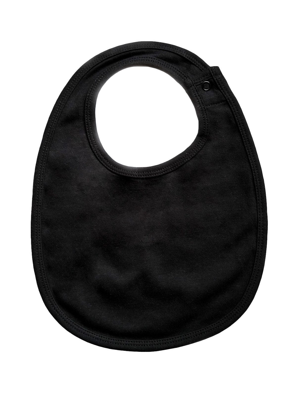 Single Layer Bib Kinder Babybekleidung – Babybugz – Farbe Schwarz – individuell veredelbar