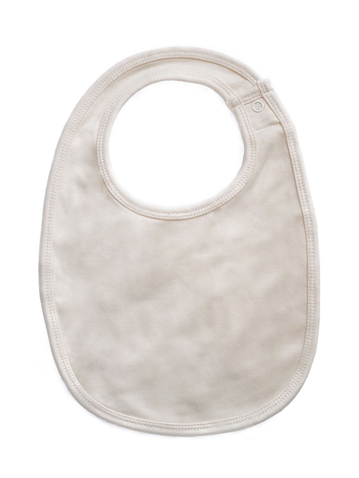 Single Layer Bib Kinder Babybekleidung – Babybugz – Farbe organic natural – individuell veredelbar