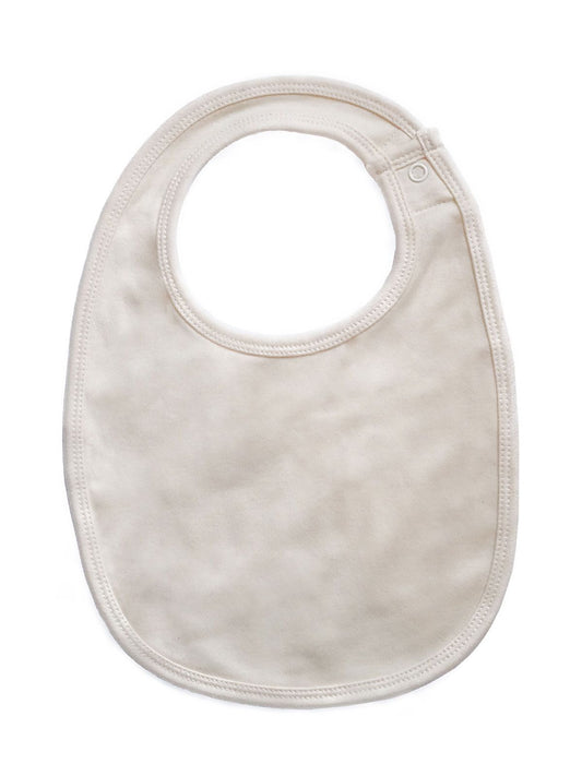 Single Layer Bib Kinder Babybekleidung – Babybugz – Farbe organic natural – individuell veredelbar