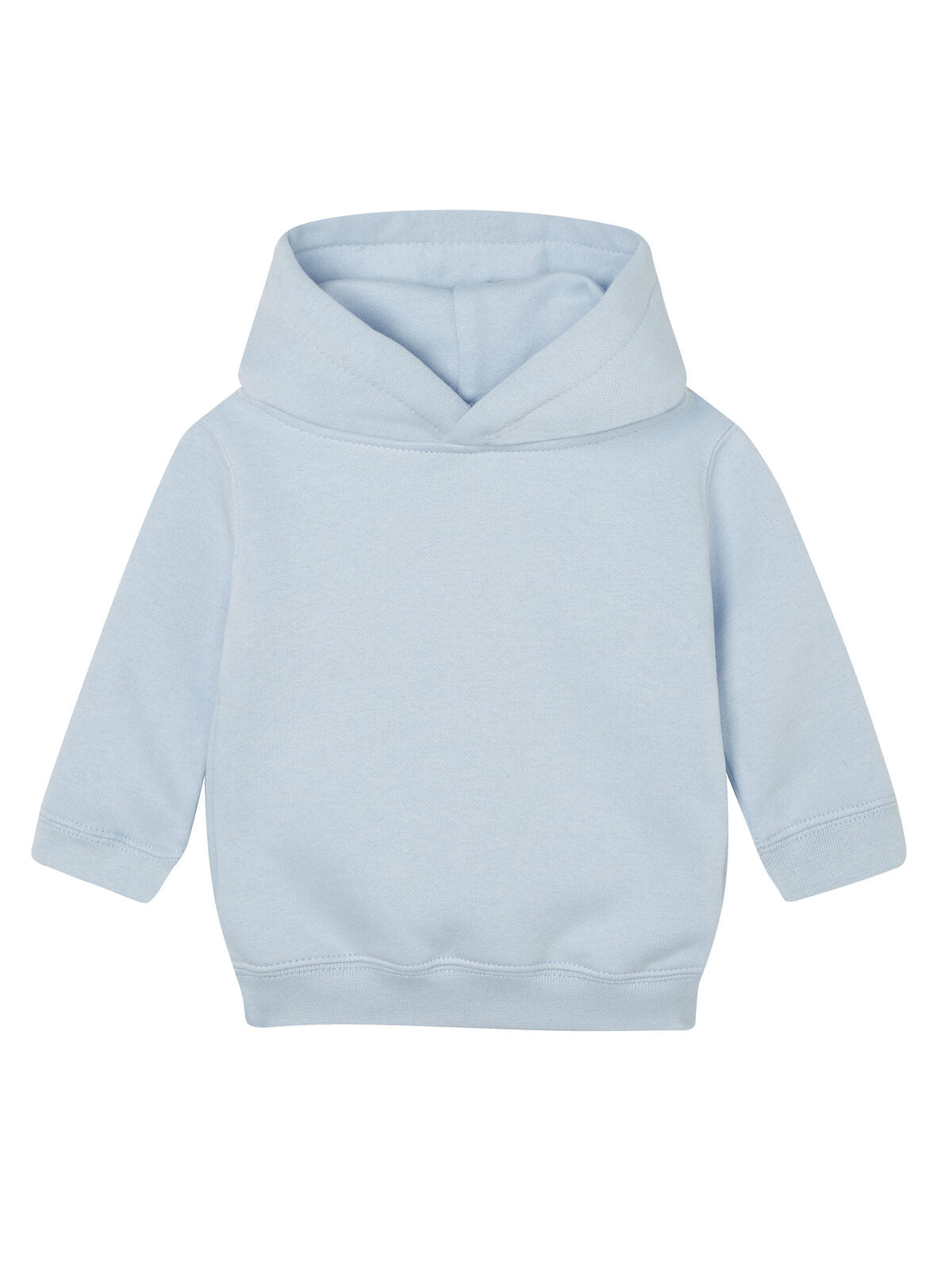 Baby Essential Hoodie Sweatshirt / Hoodie – Babybugz – Farbe dusty blue – individuell veredelbar