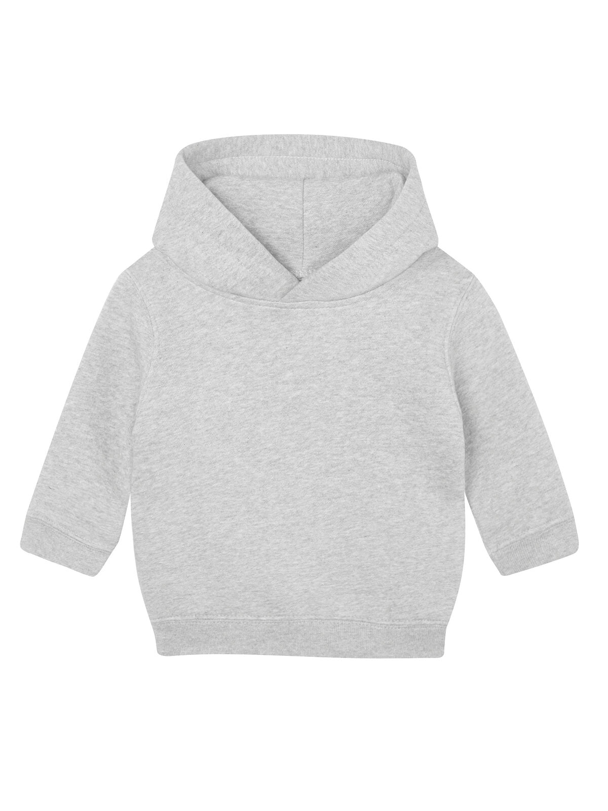Baby Essential Hoodie Sweatshirt / Hoodie – Babybugz – Farbe heather grey melange – individuell veredelbar
