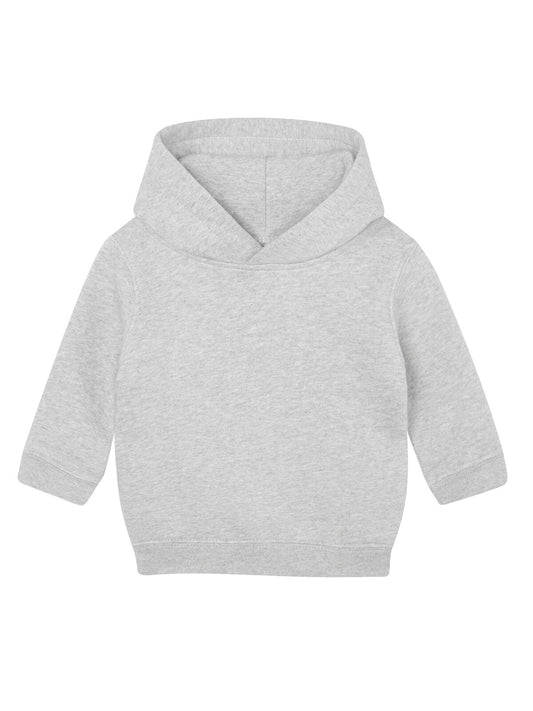 Baby Essential Hoodie Sweatshirt / Hoodie – Babybugz – Farbe heather grey melange – individuell veredelbar