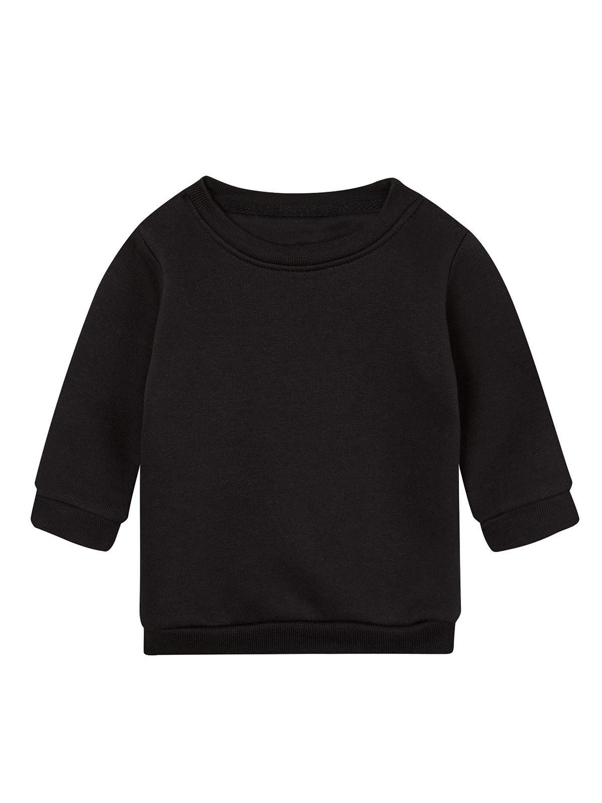 Baby Essential Sweatshirt Sweatshirt / Hoodie – Babybugz – Farbe Schwarz – individuell veredelbar