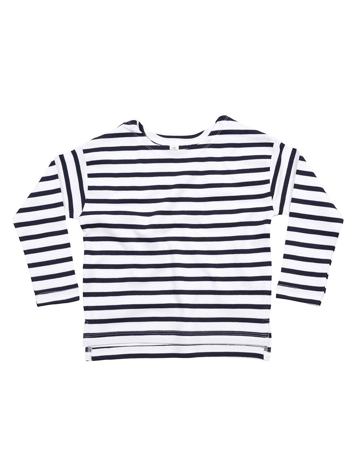 Mini Breton T Kinder T-Shirt – Mantis Kids – Farbe white/navy – individuell veredelbar