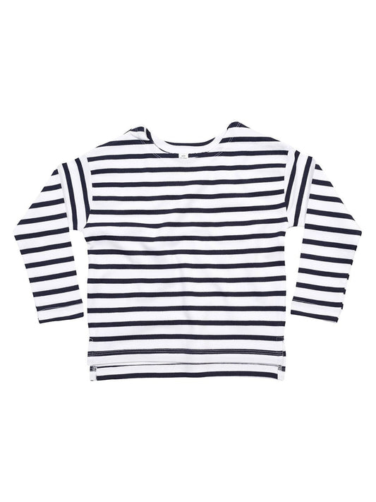 Mini Breton T Kinder T-Shirt – Mantis Kids – Farbe white/navy – individuell veredelbar