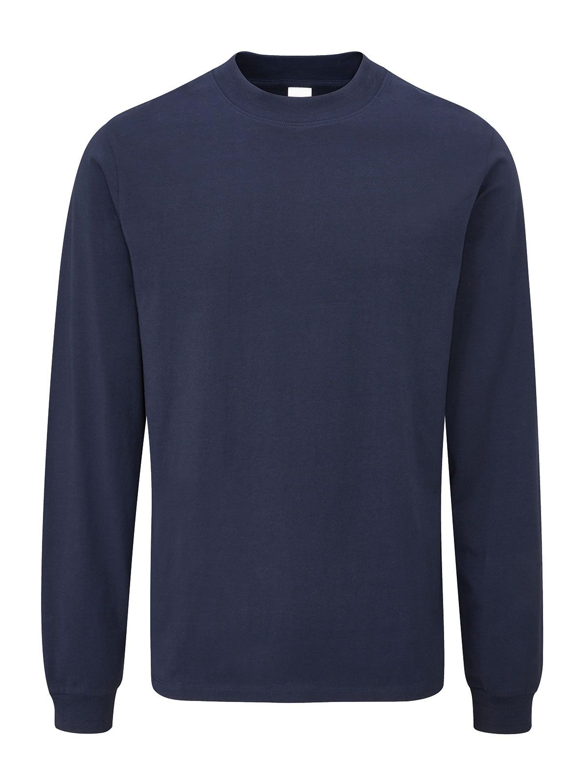 Essential Heavy Long Sleeve T Unisex T-Shirt – Mantis – Farbe Navy – individuell veredelbar