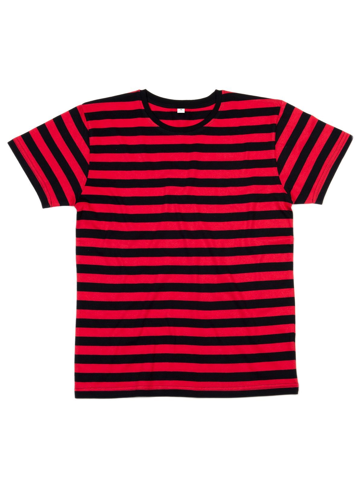 Stripy T Herren T-Shirt – Mantis – Farbe black/red – individuell veredelbar