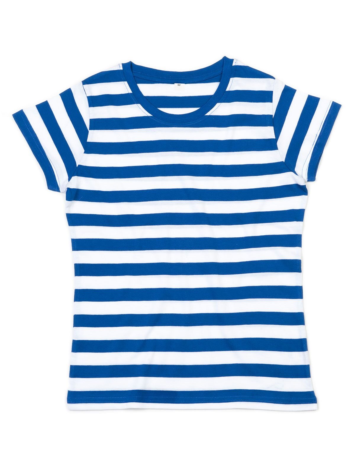 Stripy T Damen T-Shirt – Mantis – Farbe classic blue/white – individuell veredelbar