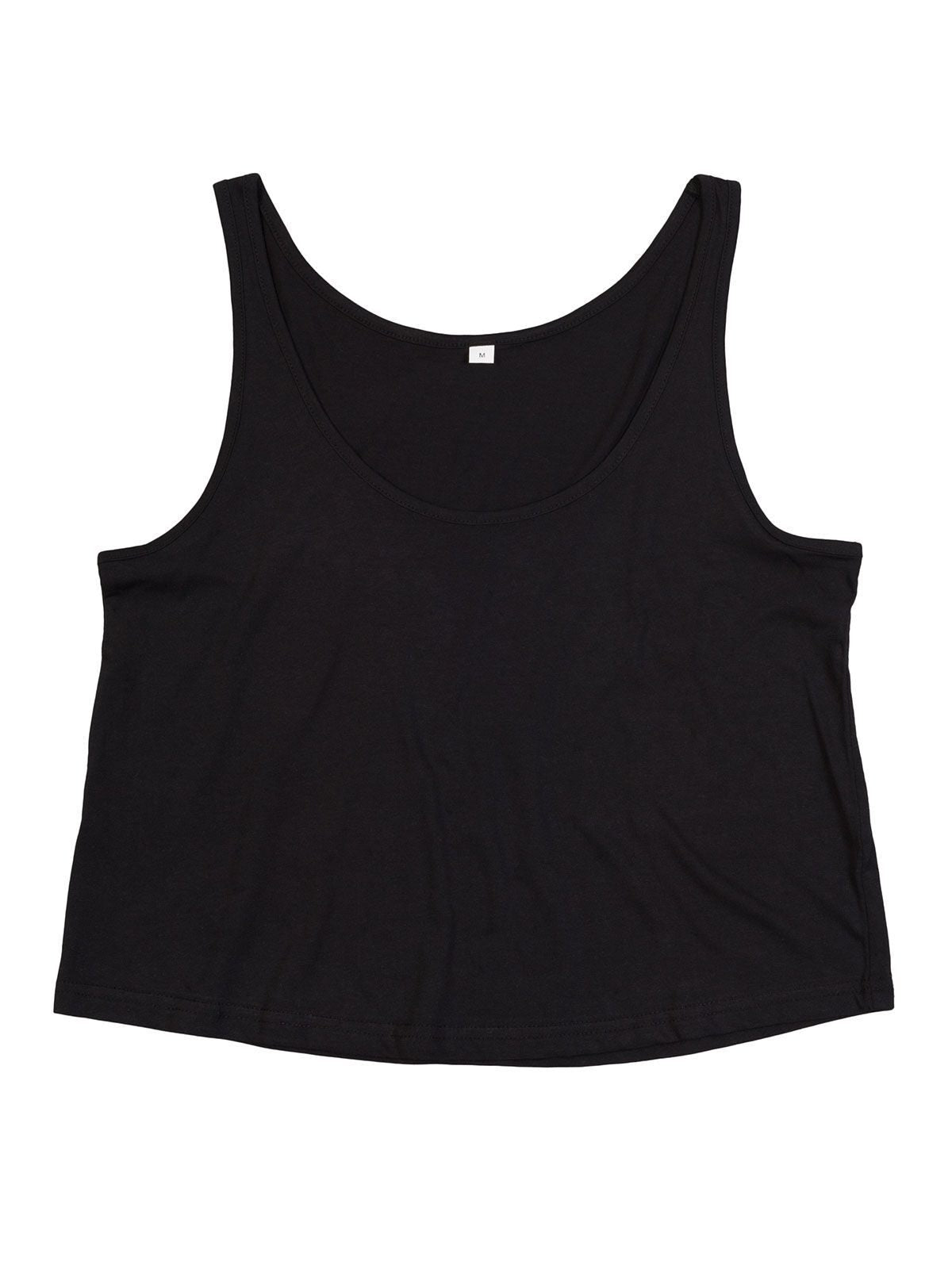 Women's' Organic Crop Vest Damen T-Shirt – Mantis – Farbe Schwarz – individuell veredelbar