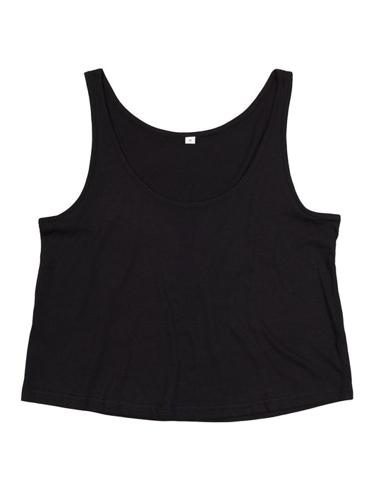 Women's' Organic Crop Vest Damen T-Shirt – Mantis – Farbe Schwarz – individuell veredelbar