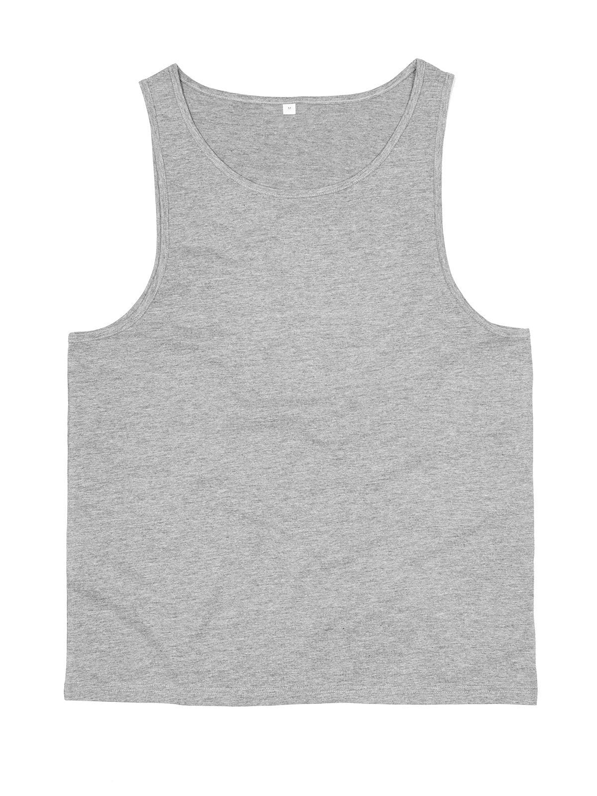 Drop Armhole Vest Unisex T-Shirt – Mantis – Farbe heather grey melange – individuell veredelbar